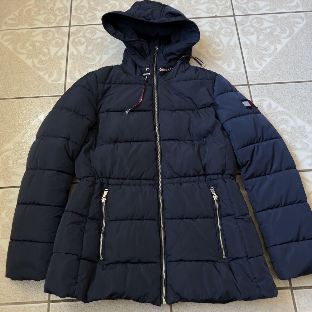 Tommy Hilfiger Women's Sidney Puffer jacket Navy Size Medium